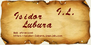 Isidor Lubura vizit kartica